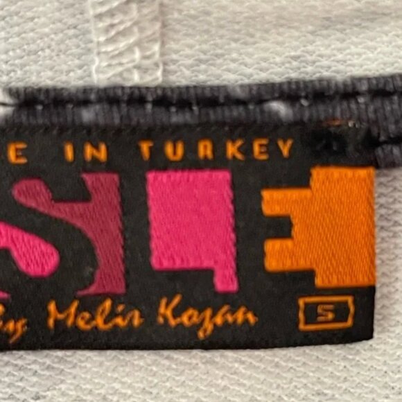 ISLE By Melis Kozan Black/White Track Jacket Hoodie Size S - Picture 6 of 6